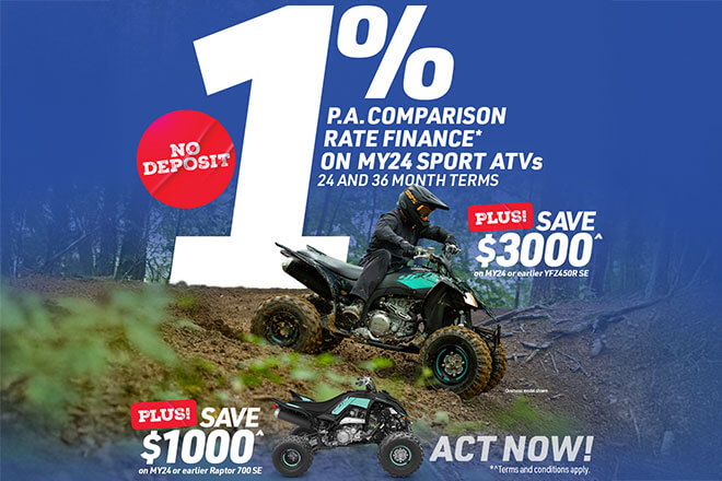Yamaha Promo - Sport ATV Finance