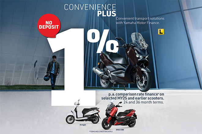 Yamaha Promo - 1% Scooter Finance