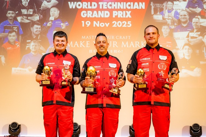 Twenty-two of the world’s best Yamaha technicians on show at WTGP 2025