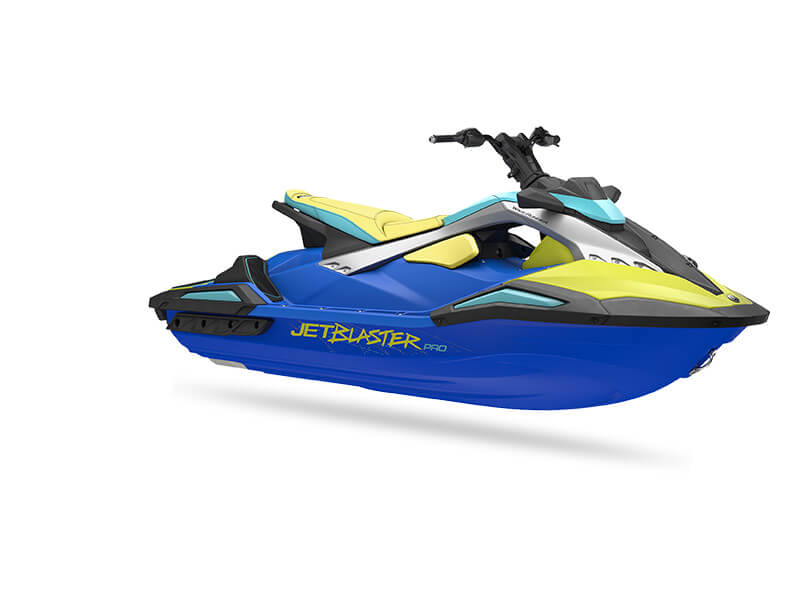 Azure Blue - Lunar Yellow