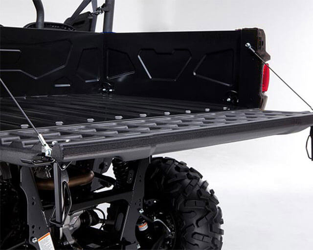 Pallet-sized rear cargo bed                                                                                                                                                                                                                               