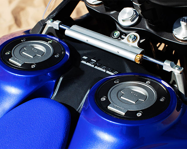 Dual side mounted fuel tanks                                                                                                                                                                                                                              