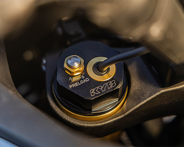 KYB semi-active electronic suspension                                                                                                                                                                                                                     