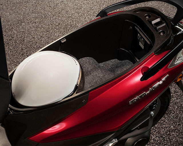 Large Underseat Storage                                                                                                                                                                                                                                   